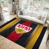 VfB Stuttgart Design Crystal Velvet Carpet Cozy Non?Slip Printed Rug For Bedroom Living Room Entrance