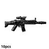 Military Army Weapons Building Blocks Light Machine Guns M16 M4 AK Action Special Forces Figures Accessories Mini Brick Kid Toys