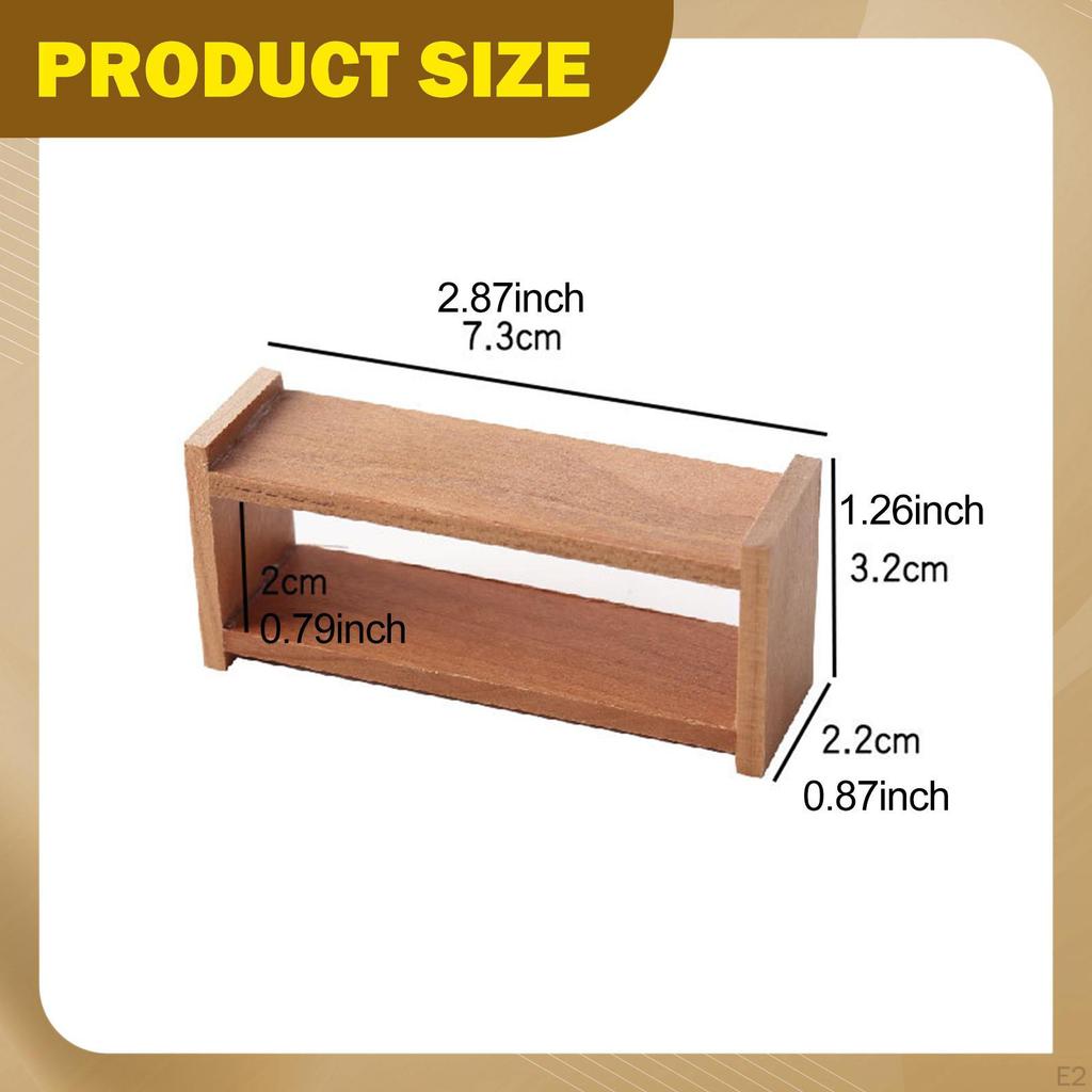 Dollhouse Storage Shelf Rack 1:12 Scale for Displaying Accessories Desktop Organizer DIY