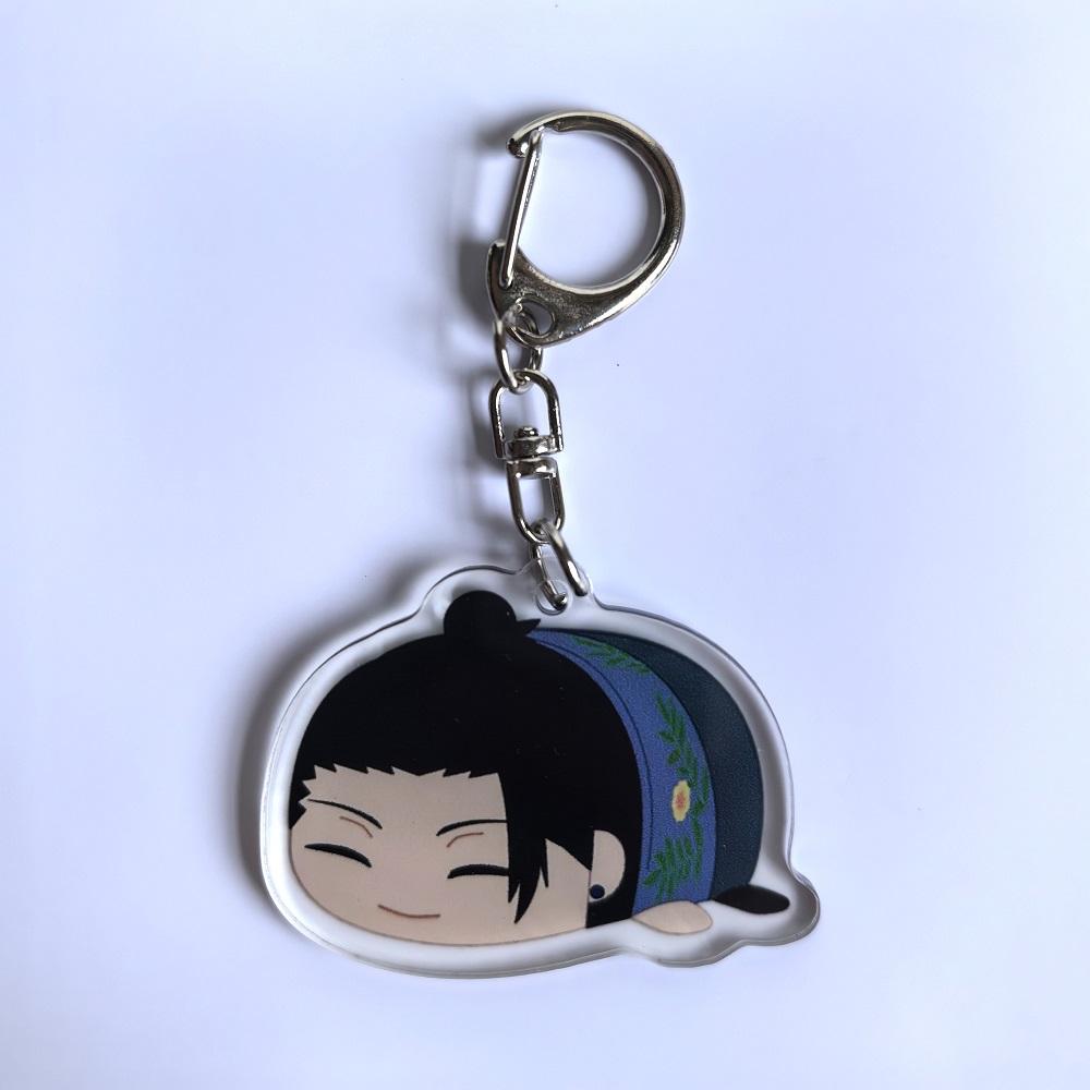 Jujutsu Kaisen Anime Figures Gojo Satoru Geto Suguru Cosplay Acrylic Key Chains Fushiguro Toji Character Keyring Decor Charm