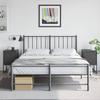 Vidaxl Szafki Nocne, 2 Szt., Czarne, 36X39X60,5 Cm, Stal