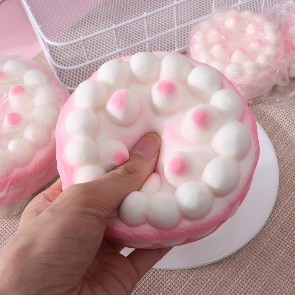 Simulation Raspberry Birthday Cake Squishy Fingertip Toy PU Relieve Stress Toys  Gift