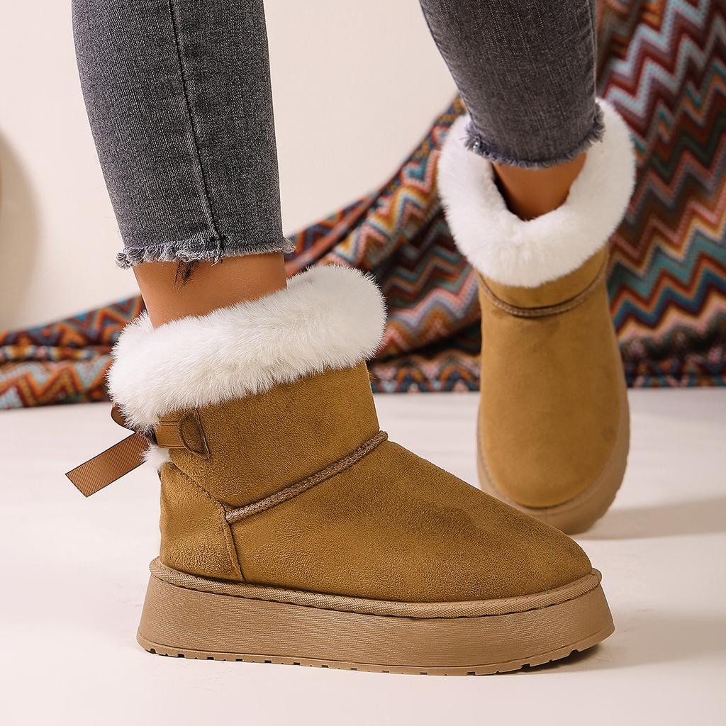 Winter new thickened warm shoes velvet Northeast snow boots short boots fashionable women's cotton shoes wholesale