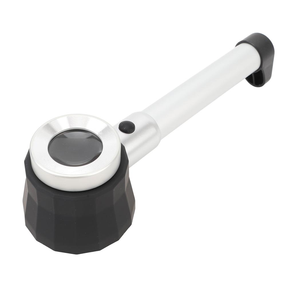 Ruční 45x lupa optické sklo zvětšovací sklo LED lupa s měřicí stupnicí