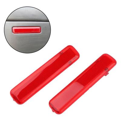 2pcs Red Panel Light Lens Reflector Rear Door Fits For Chevrolet Gmc 15183155