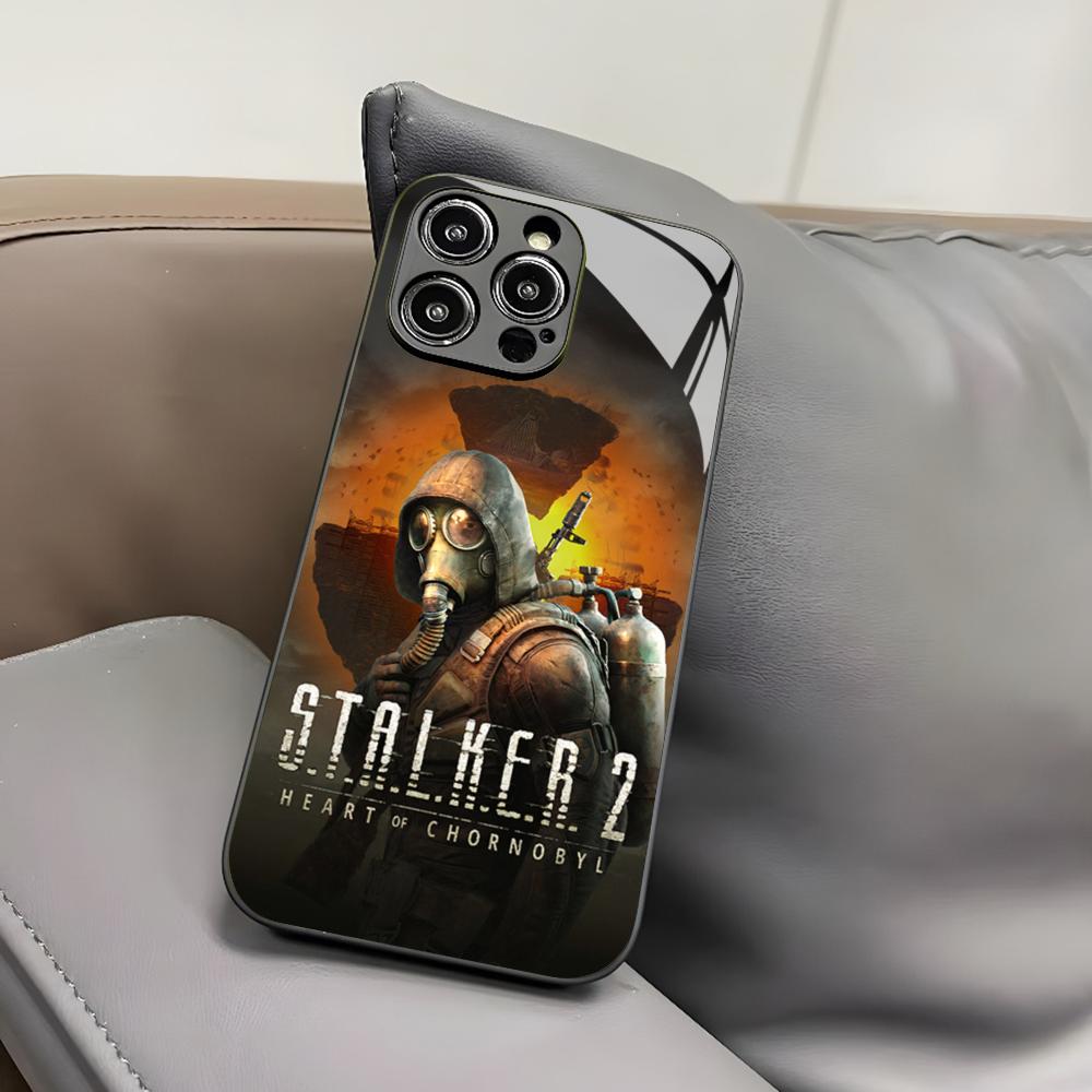 

Чохол для телефону Stalker 2 Heart Of Chornobyl для Iphone 17 Air 16 15 14 12 11 13 Pro Max Mini 8 X Xr Xs Puls Чорне Скляне Покриття iPhone 13 mini