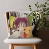 Ovely Korean Manhwa Operation True Love Cushion Cover Soft Pillow Case for Sofa Living Room Home Office Decor Protective Covers