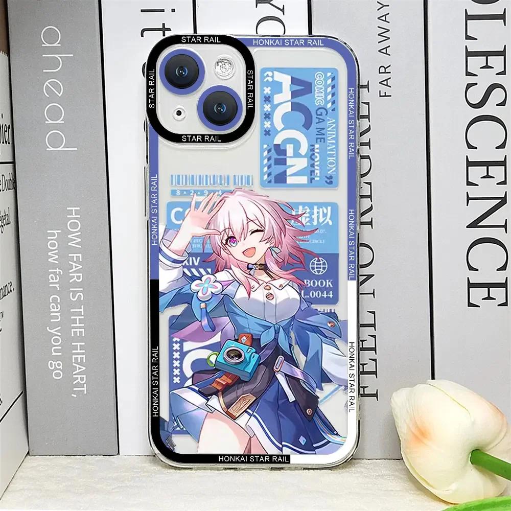 Honkai Star Rail Phone Case for IPhone 16 15 14 13 12 11 Pro Max Mini Soft Covers for IPhone X XS MAX 8 7 Plus SE2 Clear Fundas