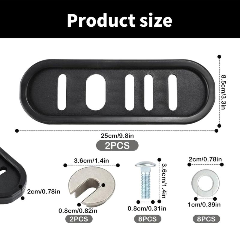 490-241-0010 Snowblower Slide Shoes Snow Thrower Skid Shoe with Mount Hardware for 31BM63P3 31AH55Q5 31AH64Q4 31AM62N2