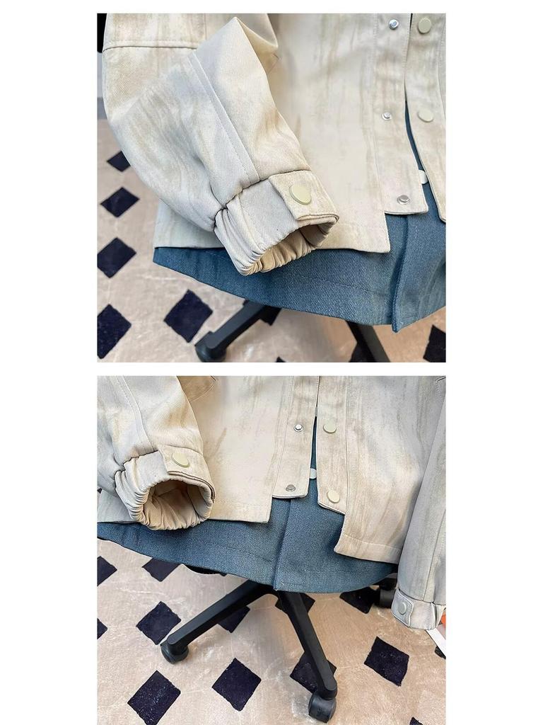 Trendy Two-Piece Denim Lapel Jacket for Men - Spring/Autumn 2025 Collection