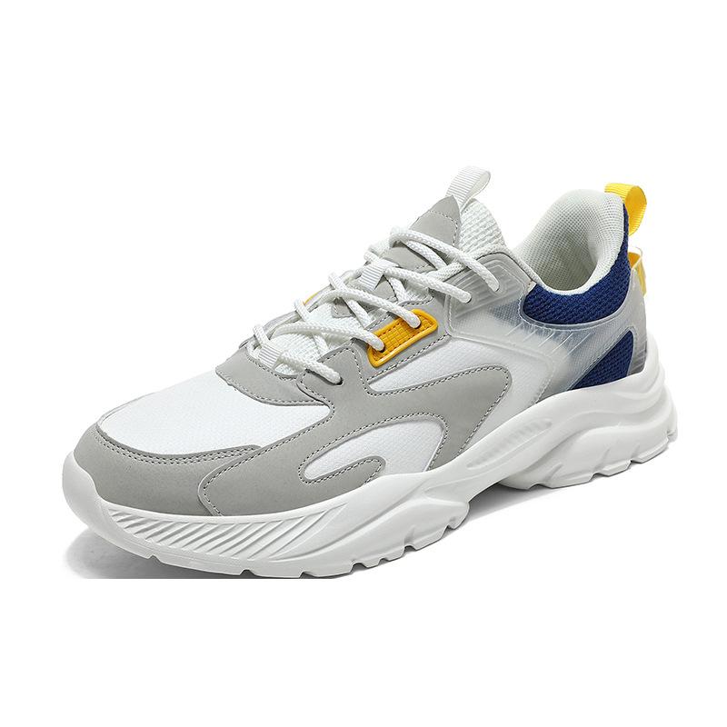 

Large size running shoes men s 2025 autumn and winter men s shoes leather surface light sports shoes work shoes casual dad shoes 48 белый