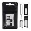 Nano-SIM-Karte zu Micro-Standard-iPhone-5-Konverter-Set für Adapter-Adapter 4S 5S