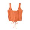 Za2025 Summer New Women clothes Versatile Slimming Sexy Navel Short Knitted Sling Sleeveless Vest Top