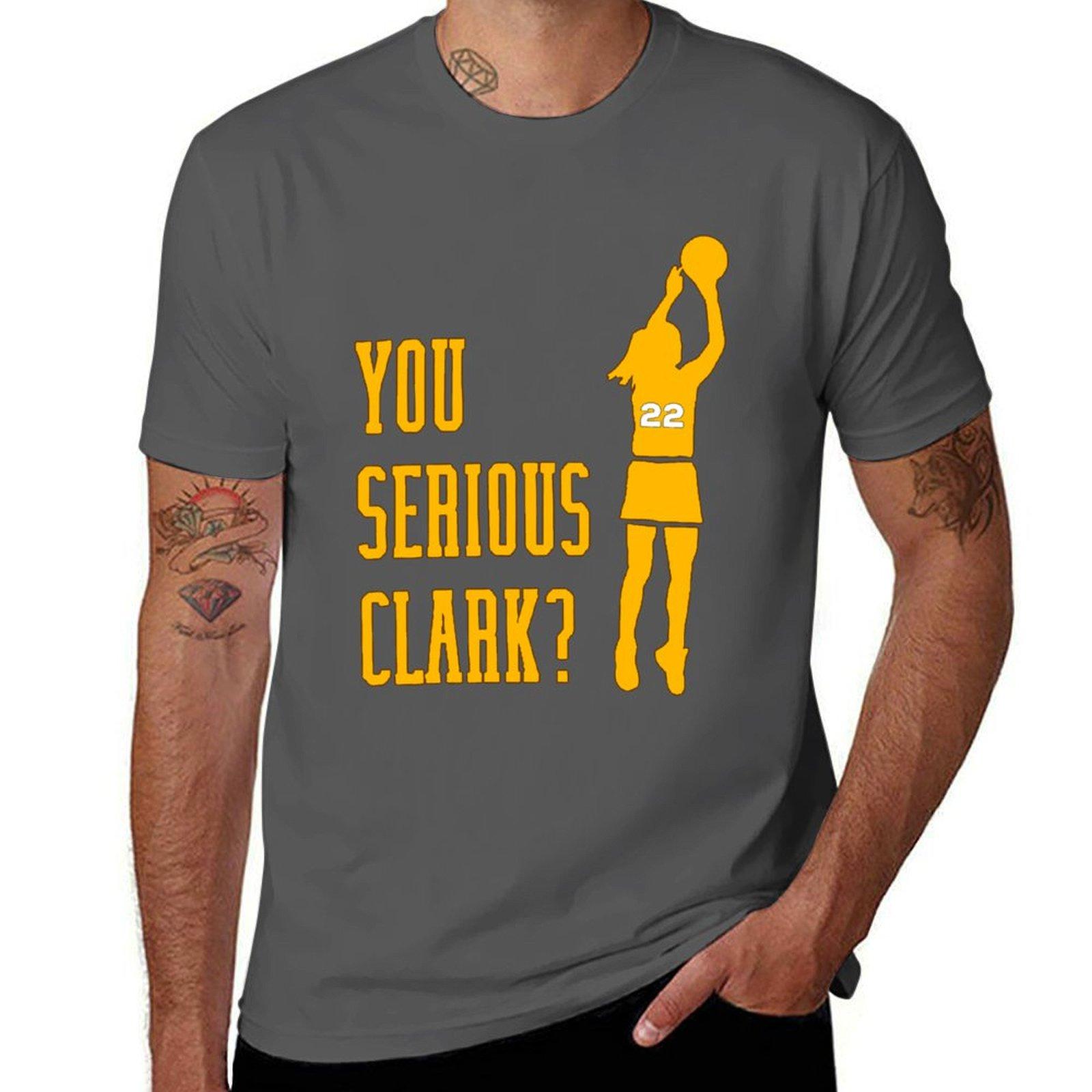 

you-serious-ccaitlliinn-cllaarkk T-Shirt funny t shirts cotton man t shirt summer t shirts for man graphic funny T-Shirt 4XL