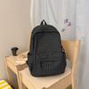 Schoolbag retro Hong Kong style plaid backpack 1011 new large capacity junior high school schoolbag women travel backpack