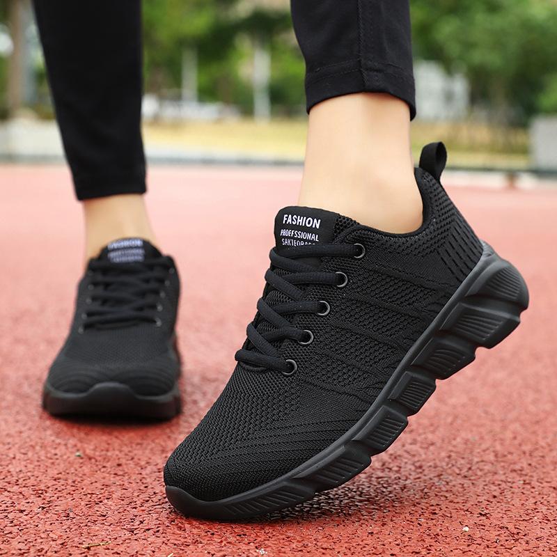 Sneakers Women's Spring and Autumn Mesh Breathable Ultra Light Student Running Shoes Casual Lightweight Soft Sole Running Shoes 2025 New