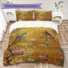Custom Name Peacock Forest Bedding,Quilt Set Quilt Cover Pillowcase Home Birthday Gift(1 * duvet cover + 2 * pillowcase, without core)_lx