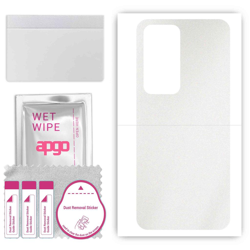 apgo Ochranná samolepka na zadní stranu kompatibilní s Xiaomi Redmi 10 Prime 2022, Obalová fólie, Fólie, Vinyl - Vzor Matný Průhledný