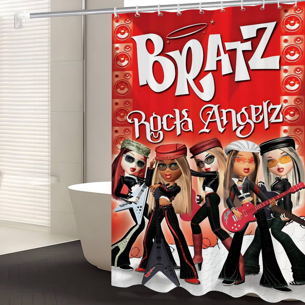Bratz Doll Classic Shower Curtain, Bathroom Decorative Shower Curtain, Waterproof Shower Curtain With Hooks