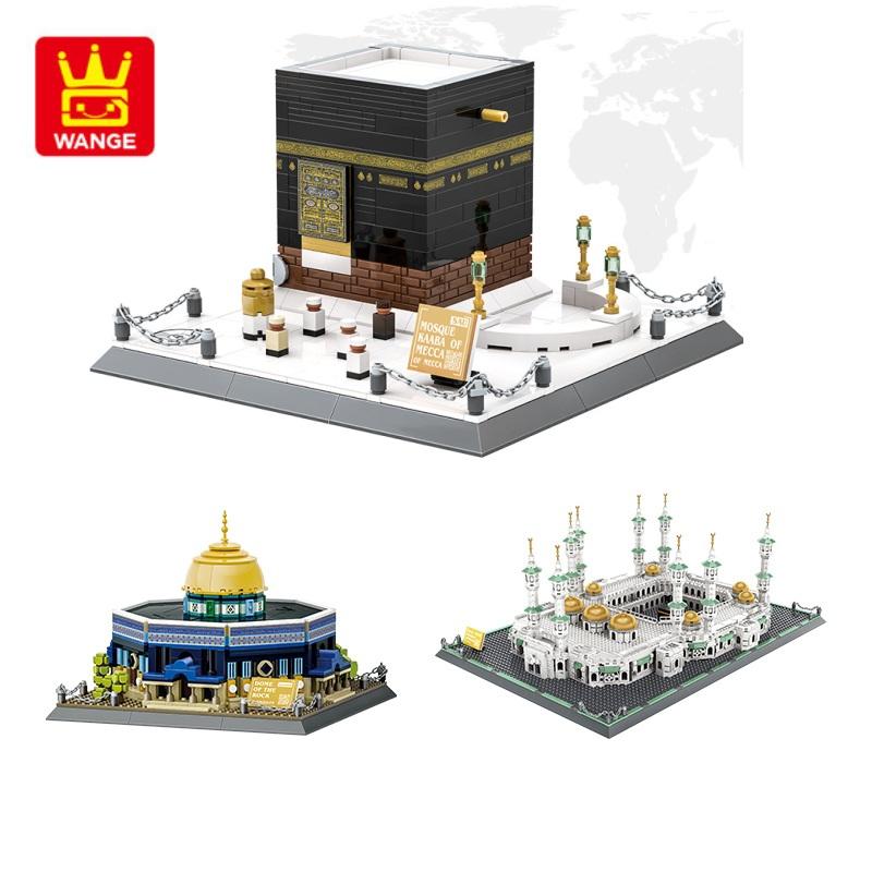 Bausteine Architektur Bausteine Moc Stadt Haus Moschee Kaaba Pädagogisches Spielzeug Geschenk für Erwachsene