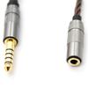HIFI 4.4MM Balanced Headphone Adapter Audio Cable Accessory Part Component 4.4 XLR 4 Pin Male To Female Angle