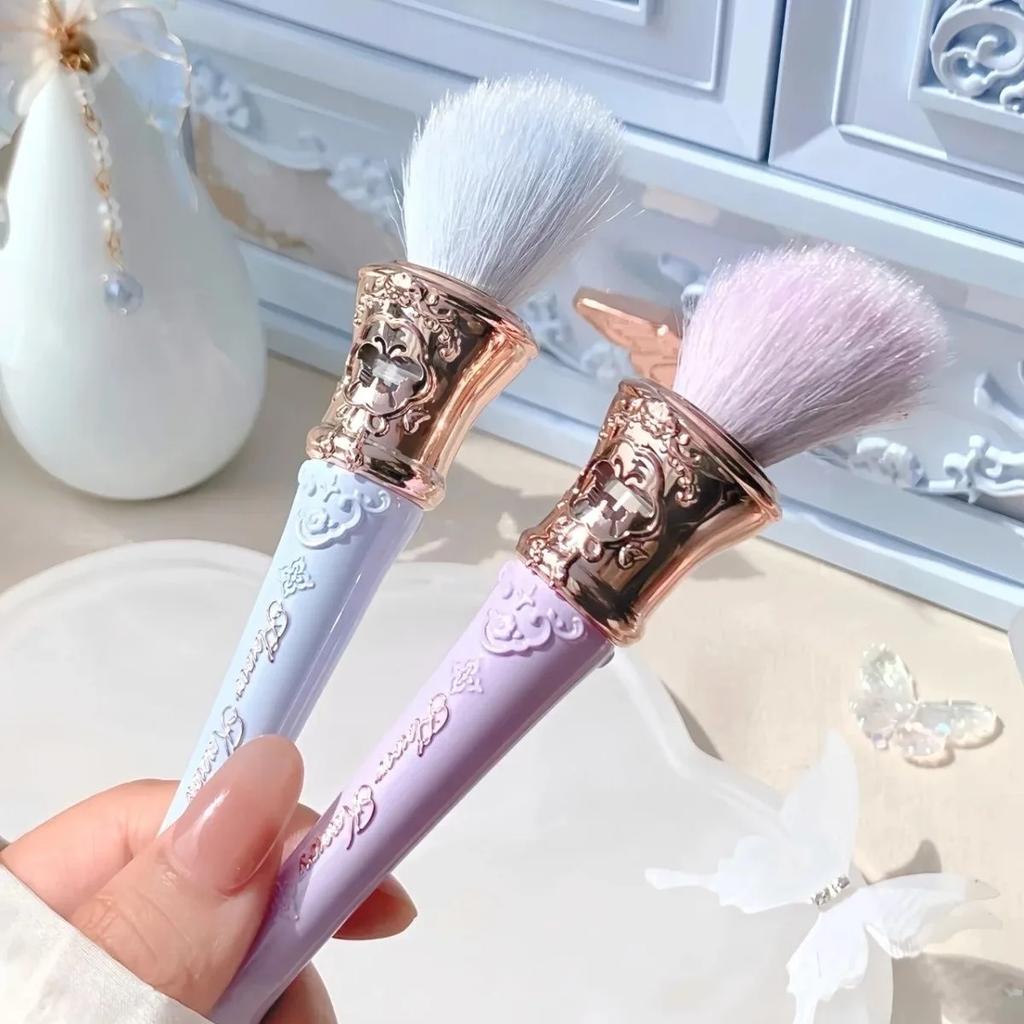 Flower Knows Cosmetic Blush Brush Wool Loose Powder Portable For Cheek Foundation Blusher Fluffy Conditioning Makeup Tool