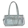 Transparent bar bag, small food, pu shoulder underarm bag, two-dimensional peripheral portable messenger bag.