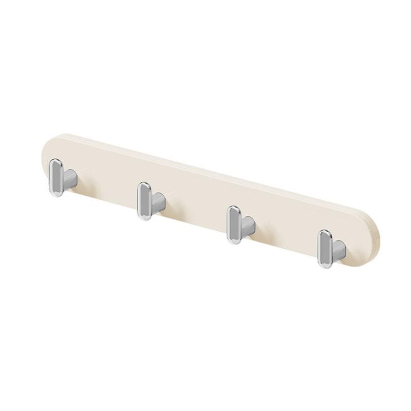 Telescopic kitchen and bathroom hook for versatile and no-mess storage in narrow spaces, with expandable and retractable hooks