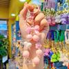 Keychain Macaron Color Heart Flower Beads Design Key Chain Transparent Colorful Pendant Mobile Phone Chain Bag Hanger Anti-Lost Accessory