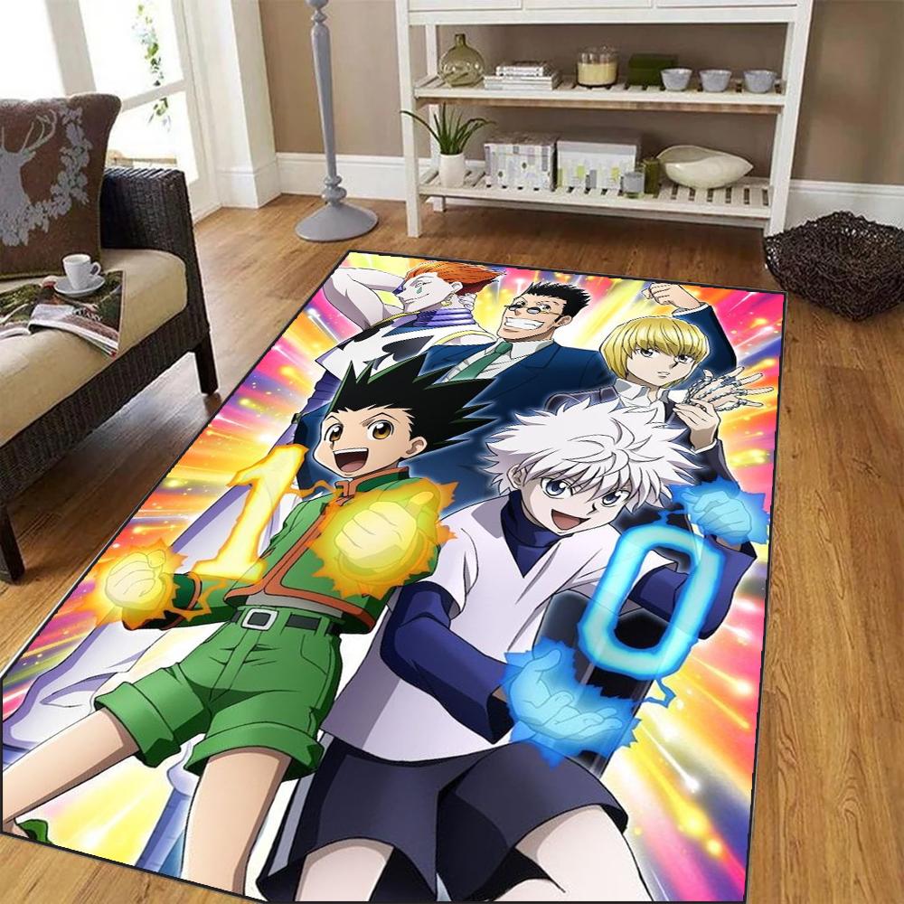 Japanese Anime Rug Hunter X Hunter Gon and Killua Soft Carpet for Living Room Decor Floor Mat Bedroom Cloakroom Sofa Area Rugs