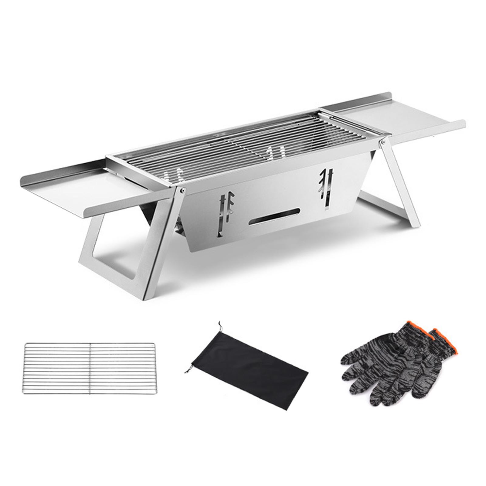 

Мини складные угольные грили для кебаба легкие удобные переносные грили для кемпинга на открытом воздухе