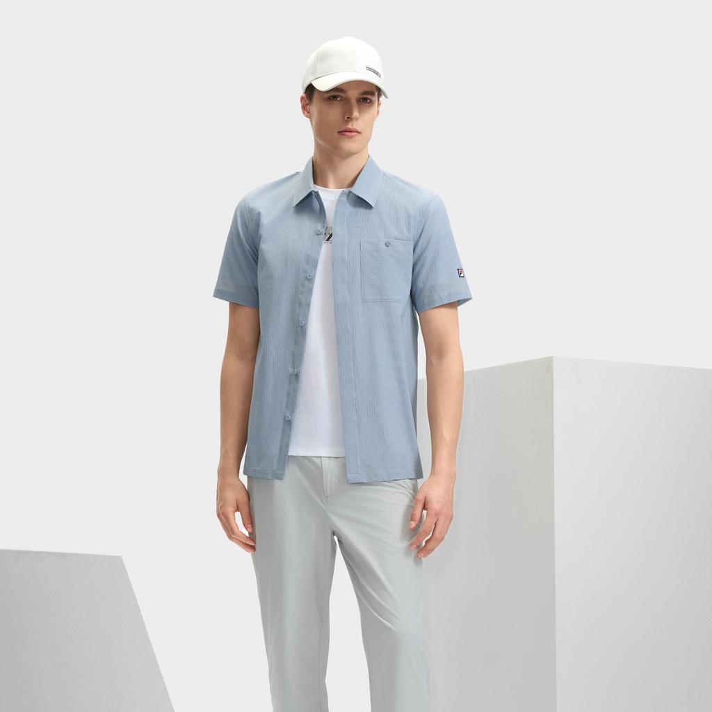 New FILA SS24 Shirt Men's All Over Print F11M431401FZA