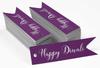 Inkdotpot Pack Of 100 Happy Diwali Favor Paper Tags Craft Real Gold Foil Hang