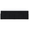 Box Spring Bed with Mattress Black 80 x 200 cm Fabric