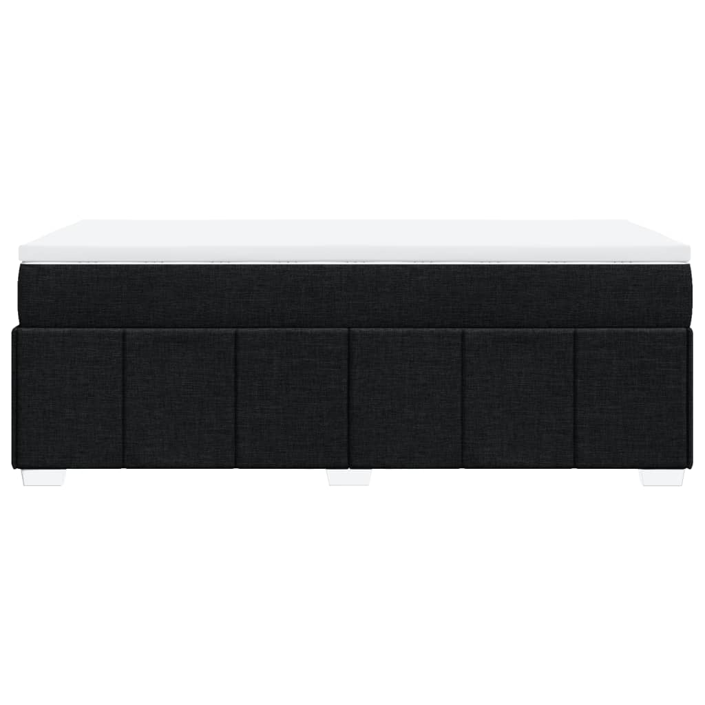 Box Spring Bed with Mattress Black 80 x 200 cm Fabric