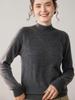 Seamless One-Piece Autumn/Winter Women's Baby Cashmere Half-High Neck Pullover Sweater