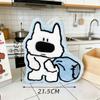 Cartoon Puppy Hand Towel with Fun Design, Hanging Style Absorbent Towel, Cute Hand Towel for Kitchen and Bathroom