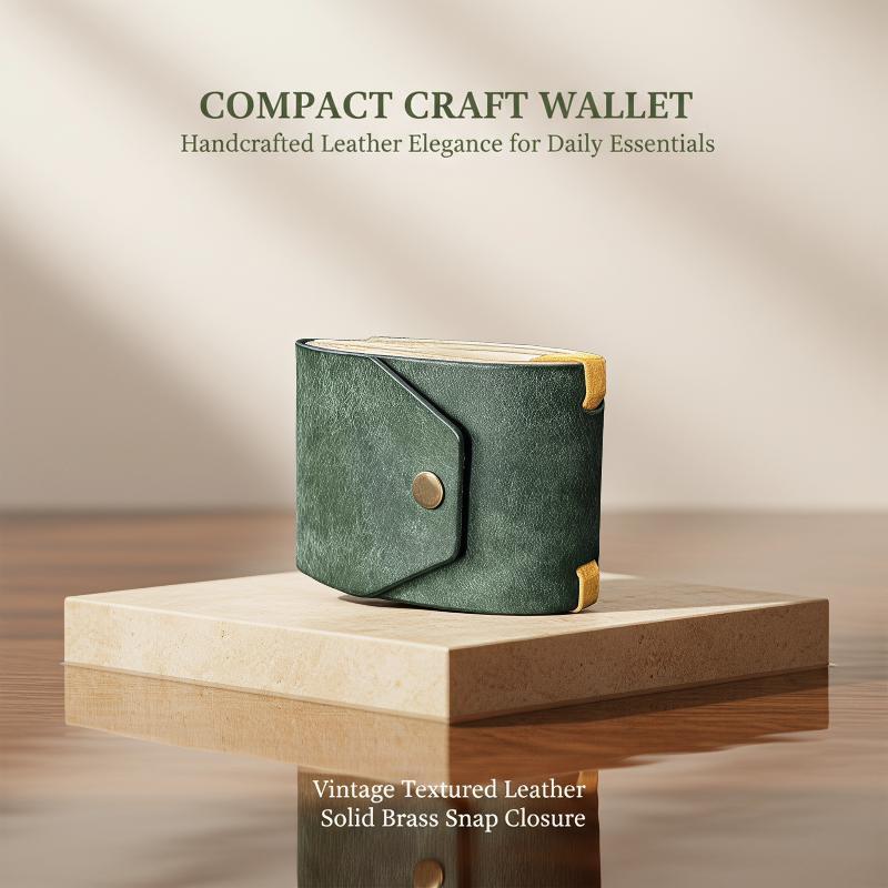 Leather Wallet Features A Cleverly Designed Card Holder For Easy And Quick Access To Cash And Cards.