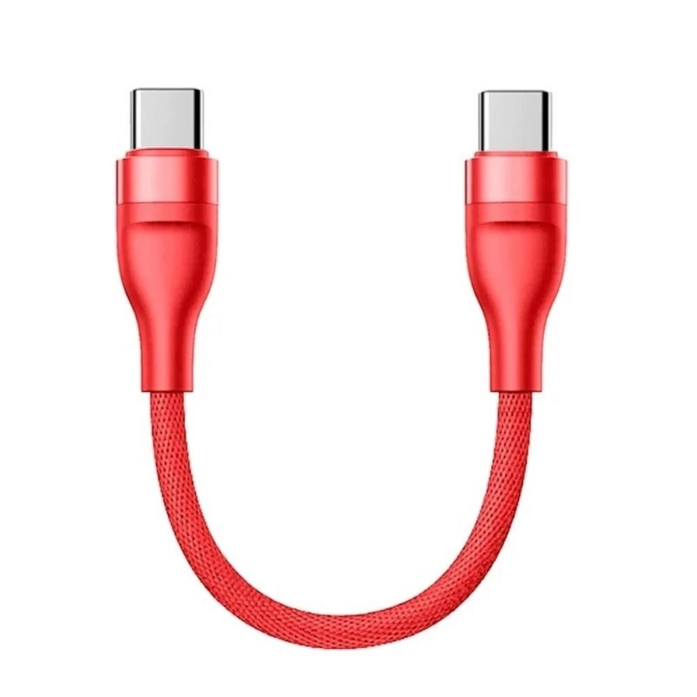 Cavo di Ricarica Rapida Dati USB C-Type C Corto da 61W 1.11M per iPhone 16 17 Huawei Samsung Xiaomi Power Bank Portatile Tablet