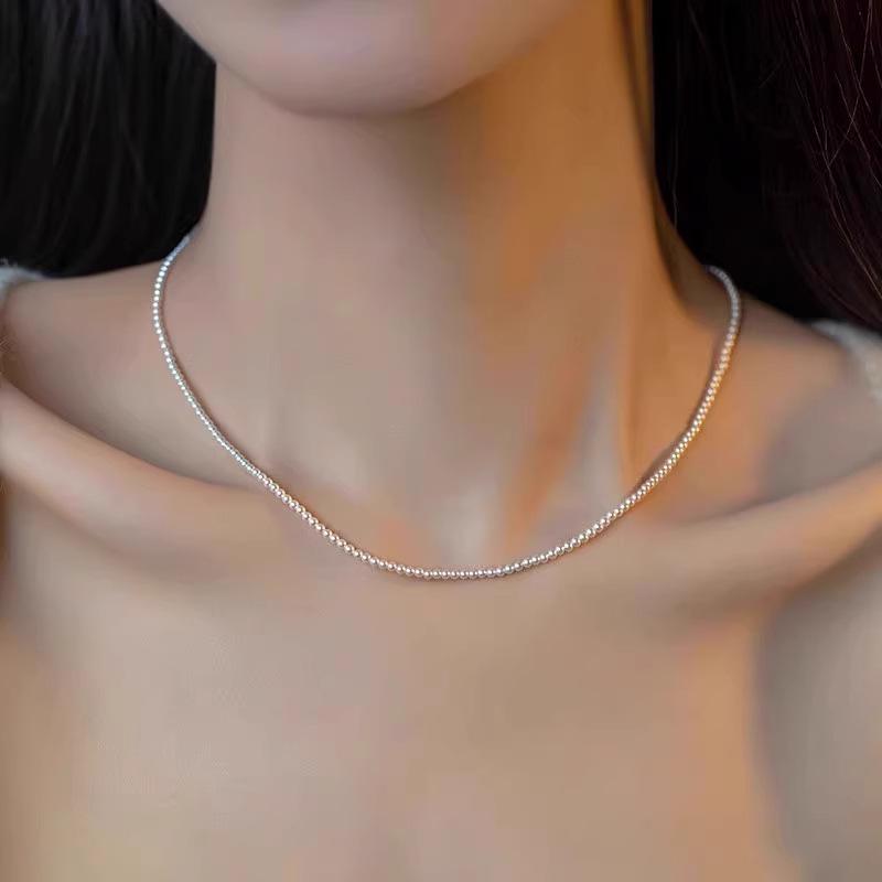 Aurora Freshwater Pearl & Millet Bead Clavicle Necklace - High-End, Natural, Versatile Design