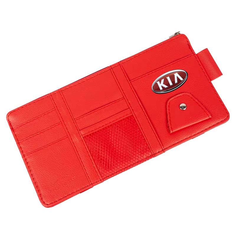 1Pcs Car Sun Visor Point Type Multi-function Storage Bag Car Accessories For Kia Rio Sportage R K3 K4 K5 K6 K7 K8 Ceed Sorento Cerato Soul