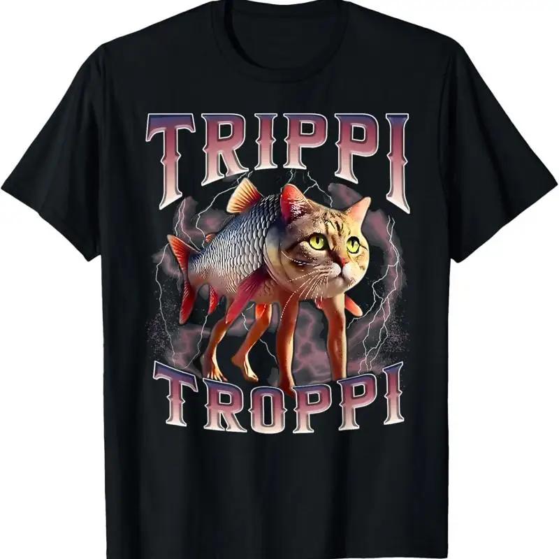 Trippi Troppi Italian Brainrot Meme Cat T Shirt
