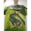 Summer Men's Fishing T-Shirts Short Sleeve 3d Fish Print Street T-Shirts Hip Hop Big Size Man Tees Loose Casual O-Neck Tops