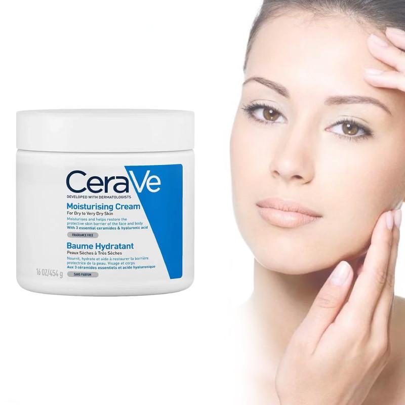 Cerave Hydrating Moisturizing Cream For All Skin Types Lightweight And Nourishing Formula