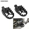 MX Foot Pegs Golden Offroad Chopper Wide Fat Footrests CNC Bobber for Harley Dyna Fatboy Wide Glide Sportster Iron 883 StreetBob