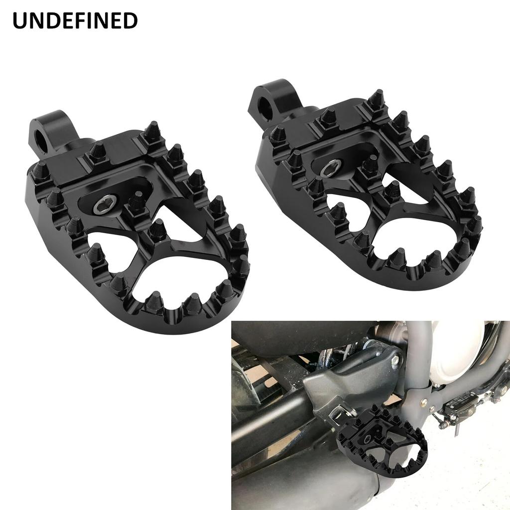 MX Foot Pegs Golden Offroad Chopper Wide Fat Footrests CNC Bobber for Harley Dyna Fatboy Wide Glide Sportster Iron 883 StreetBob