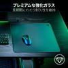 Razer A glass gaming mousepad that allows for smooth mouse operation without Features a premium tempered glass for optimal optical sensor rounded and