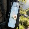 1PC Neutral Wildflower Bouquet 750ml Color Plastic Sports Water Bottle Leakproof Flip Straw Lid Suitable for Sports Office Home Use