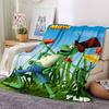 Flip Grasshopper Maya The Bee Cartoon Character Print Flannel Blanket Soft Warm Throw Blanket for Sofa Bed Living Room