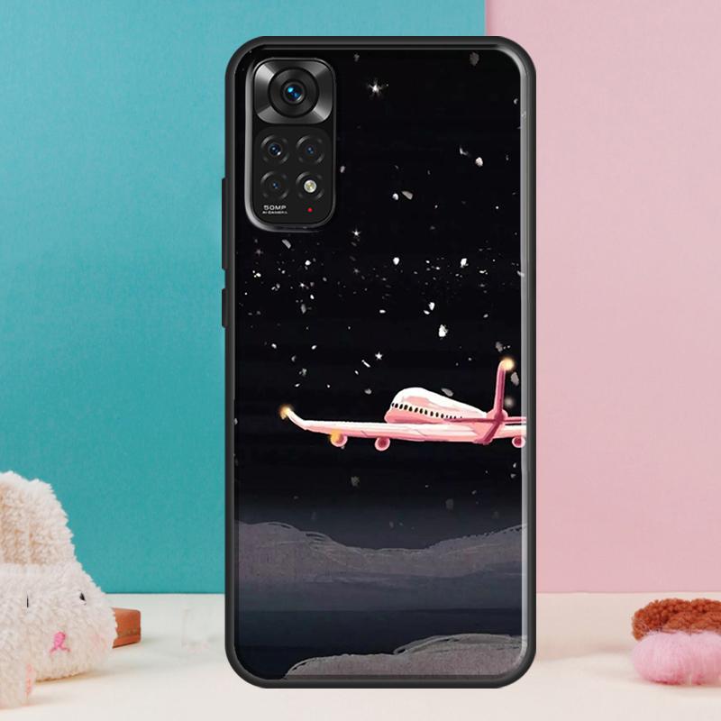 Airplane Travel Case For Xiaomi Redmi Note 14 13 Pro 12 11 9 10 9S 10S 11S 12S Redmi 14C 13C 10C 12C Cover
